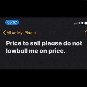 DO NOT LOW BALL ON PRICES